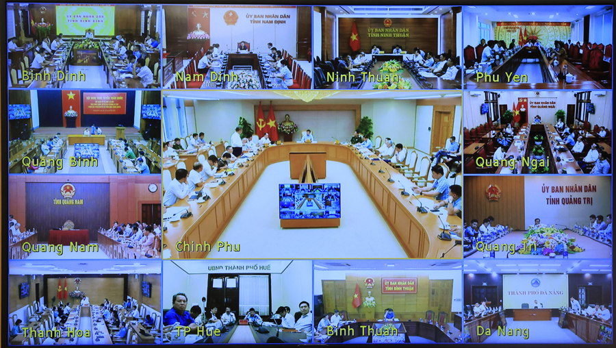 Lãnh đạo một số bộ, ngành, địa phương phát biểu tại cuộc họp - Nguồn: VGP/Minh Khôi.