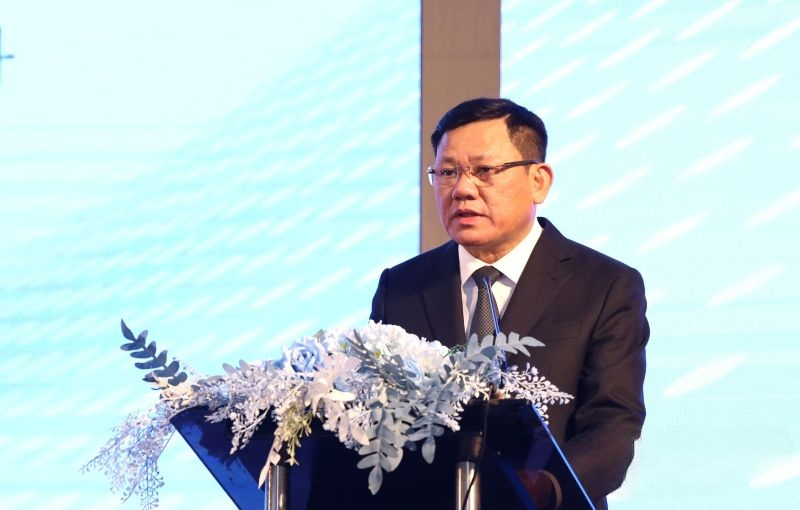 Ông Nguyễn Văn Thi, Phó Chủ tịch Thường trực Ủy ban nhân dân tỉnh Thanh Hóa, phát biểu tại hội nghị. Ảnh Minh Hằng