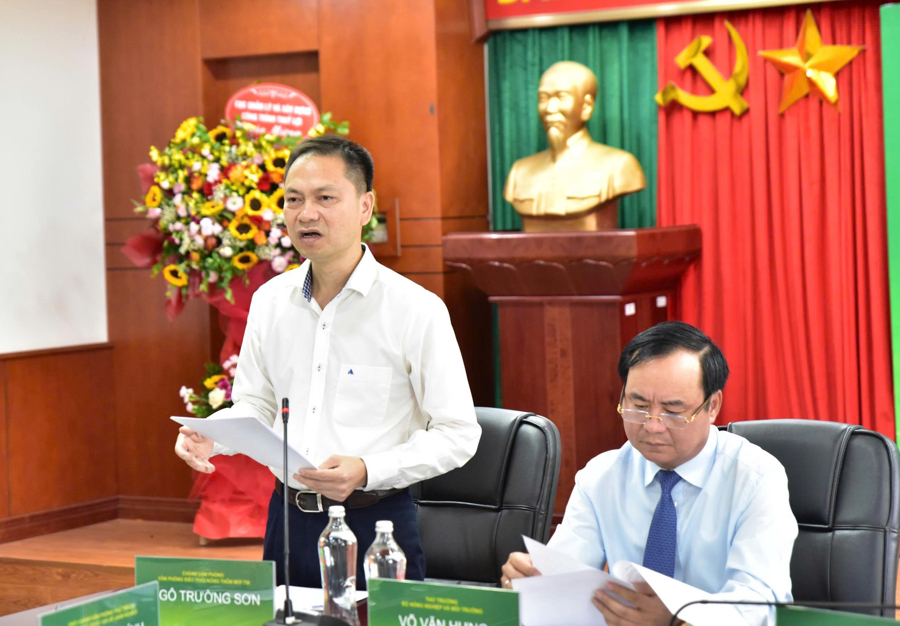 Ông Ngô Trường Sơn, Chánh Văn phòng Điều phối Nông thôn mới Trung ương. Ảnh: Hoài Thơ.