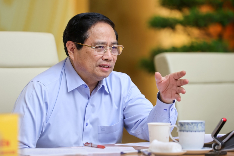 Thủ tướng phát biểu chỉ đạo. Ảnh: VGP.