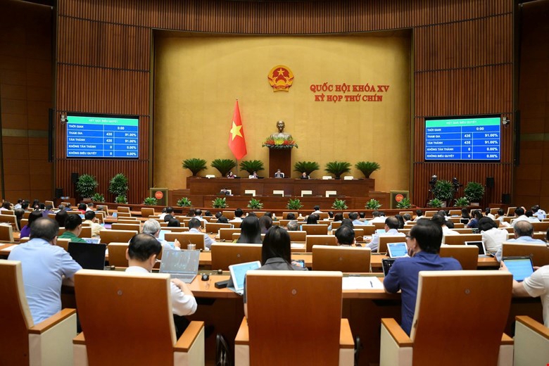 Quốc hội Biểu quyết thông qua Luật sửa đổi, bổ sung một số điều của Luật Xử lý vi phạm hành chính.