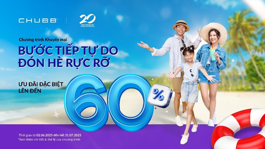 “Bước tiếp tự do, đón hè rực rỡ” cùng Chubb Life với tổng giá trị lên đến 12,5 tỷ đồng - Ảnh 1
