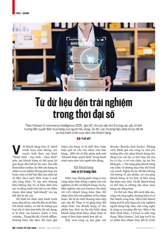 Từ dữ liệu đến trải nghiệm trong thời đại số - Ảnh 1