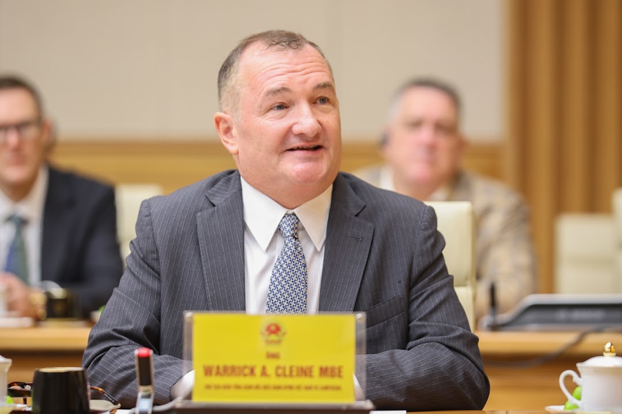 Ông Warrick A. Cleine MBE, Chủ tịch BCAC, Chủ tịch kiêm Tổng Giám đốc Điều hành của KPMG Việt Nam và Campuchia - Ảnh: VGP/Nhật Bắc