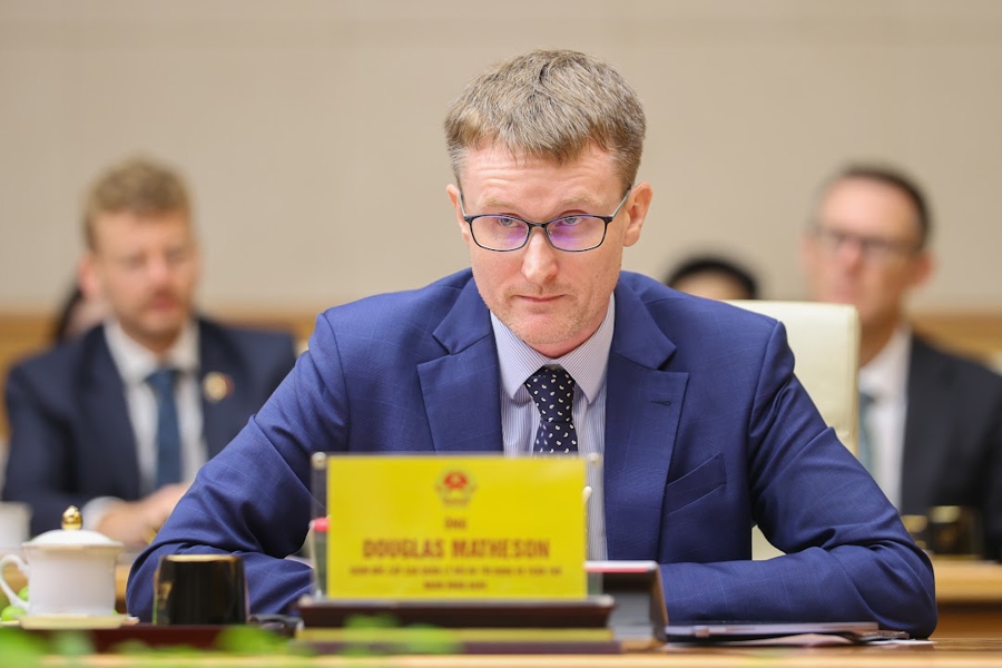 Ông Douglas Matheson, Giám đốc cấp cao Quản lý rủi ro tín dụng và Tuân thủ HSBC Việt Nam - Ảnh: VGP/Nhật Bắc