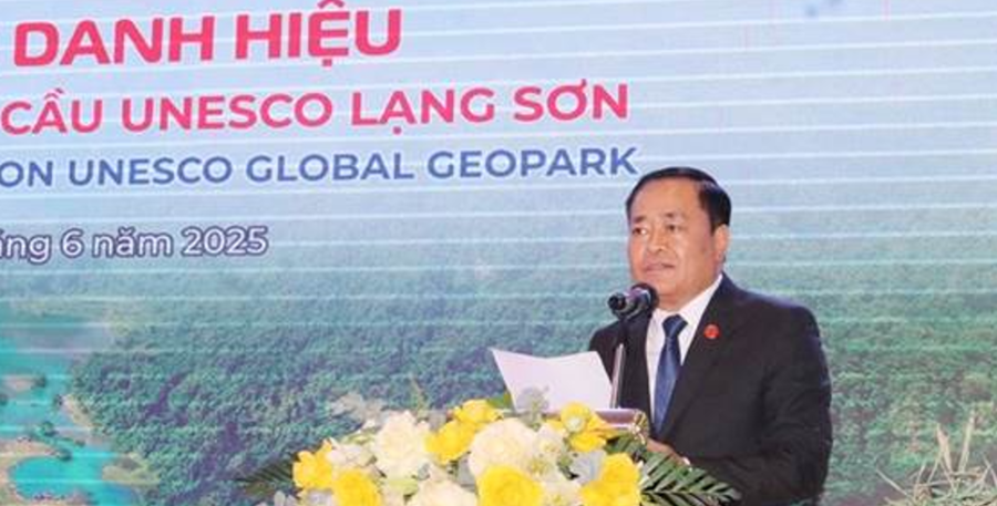 Ông Hồ Tiến Thiệu, Chủ tịch UBND tỉnh Lạng Sơn: "Mỗi mặt của công viên địa chất đều kể một câu chuyện độc đáo".