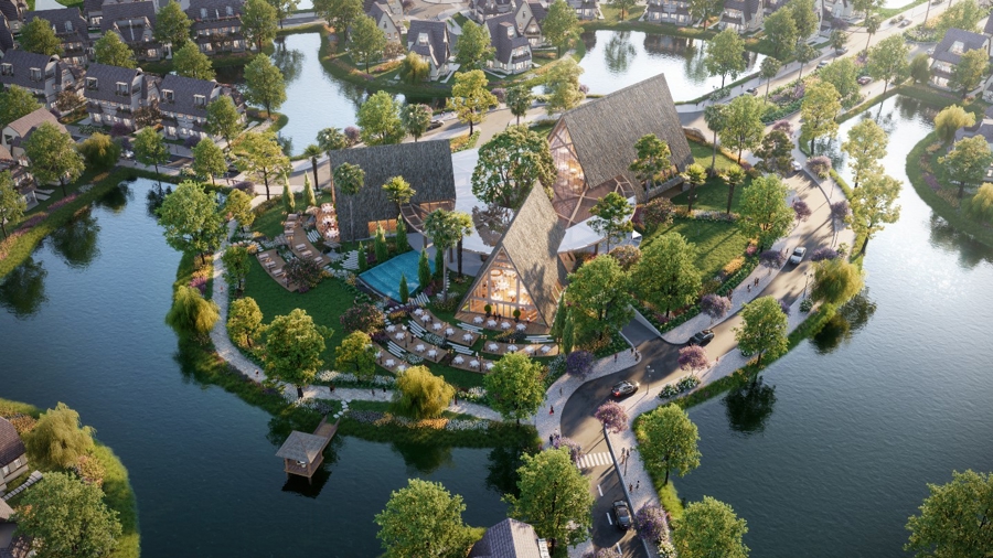 Wellness Clubhouse nằm tại vị trí trung tâm Đảo Châu Âu.