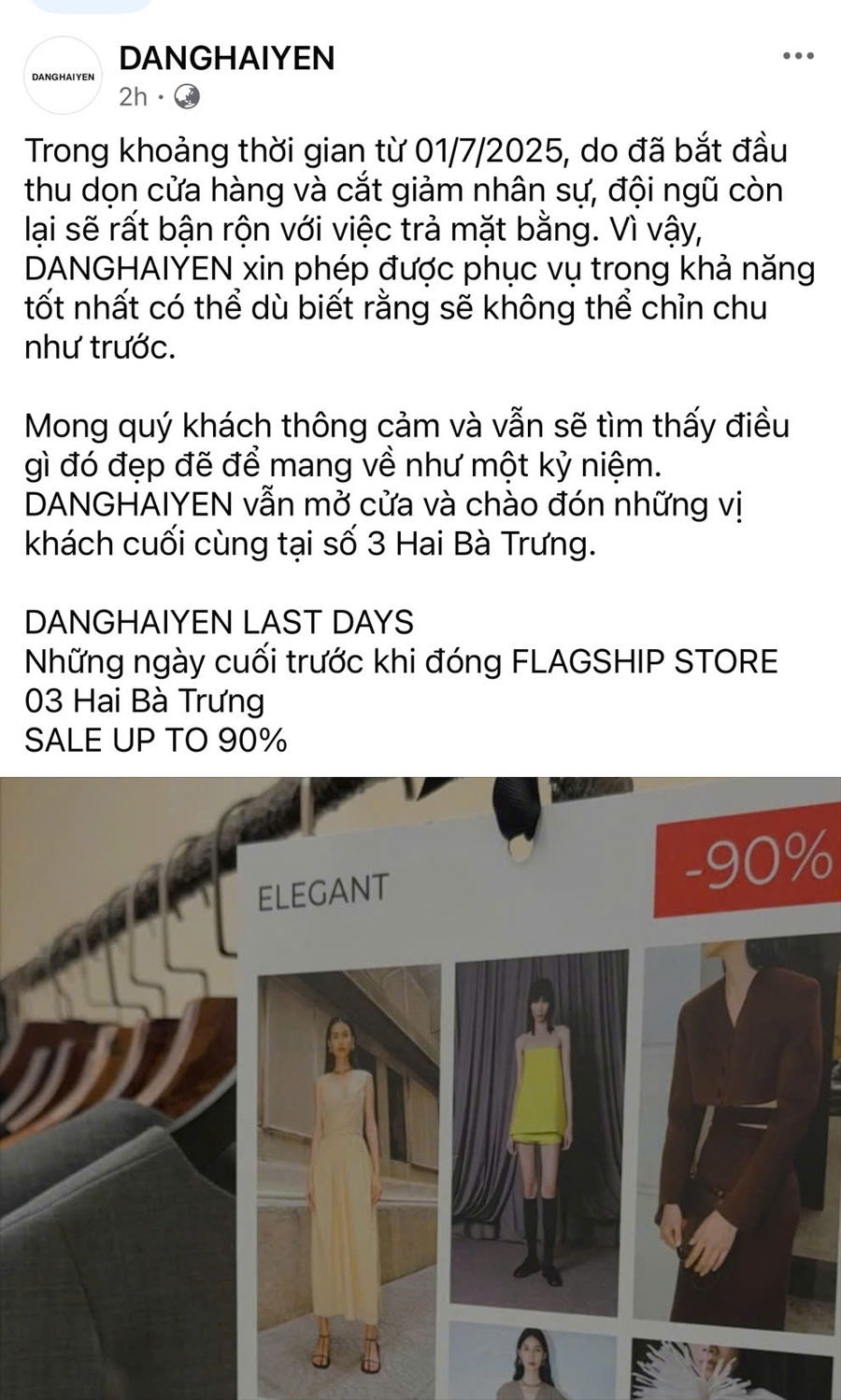 Tháng 6, lại thêm thương hiệu thời trang Việt “chia tay” thị trường - Ảnh 2
