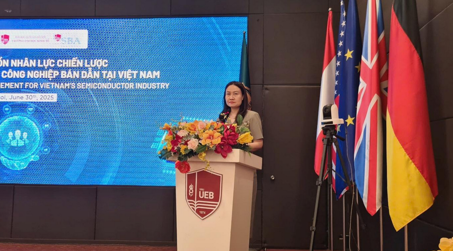 PGS.TS. Nguyễn Anh Thu, Ph&oacute; Hiệu trưởng Trường Đại học Kinh tế, Đại học Quốc gia H&agrave; Nội