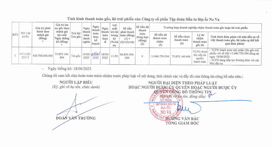 NVL tiếp tục khất nợ trái phiếu - Ảnh 2