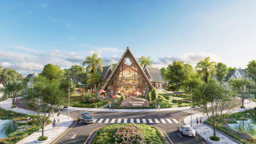 Clubhouse rộng 7500 m2 chăm sóc tiện ích 24/7 cho cư dân.