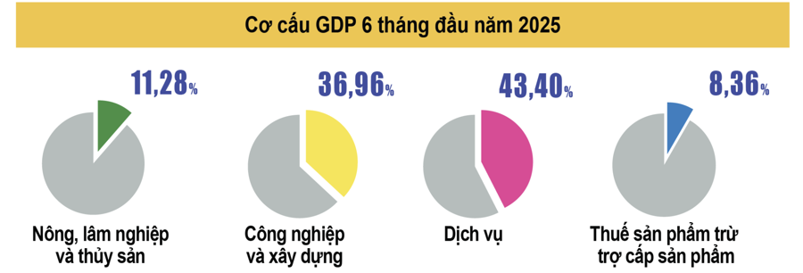 GDP 6 tháng đầu năm 2025: Tăng trưởng ngoạn mục ngược dòng thách thức toàn cầu - Ảnh 1