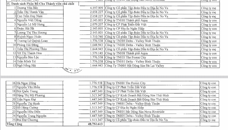 NVL lên kế hoạch phát hành gần 48,8 triệu cổ phiếu ESOP giá 10.000 đồng - Ảnh 1