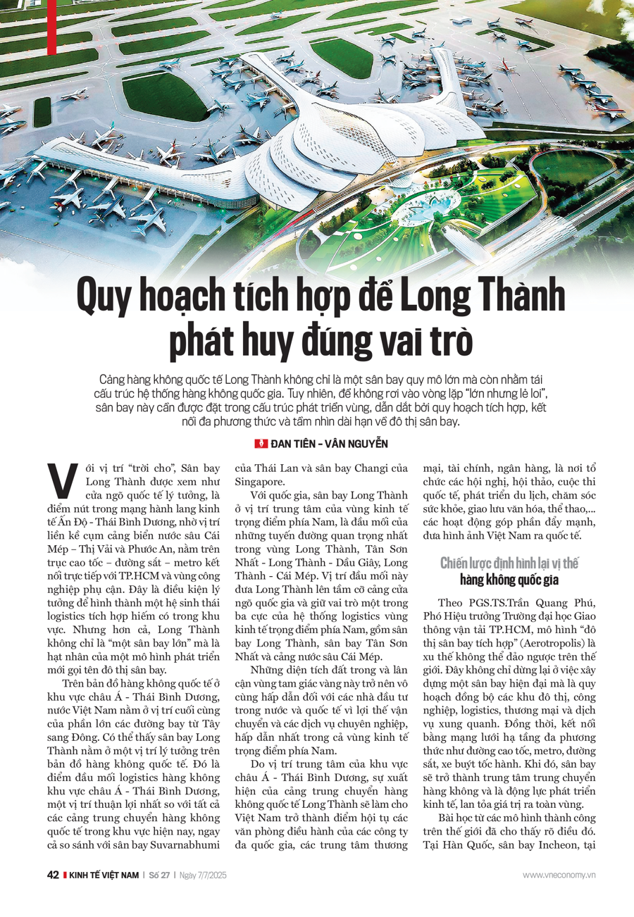 Quy hoạch tích hợp để Long Thành phát huy đúng vai trò - Ảnh 1