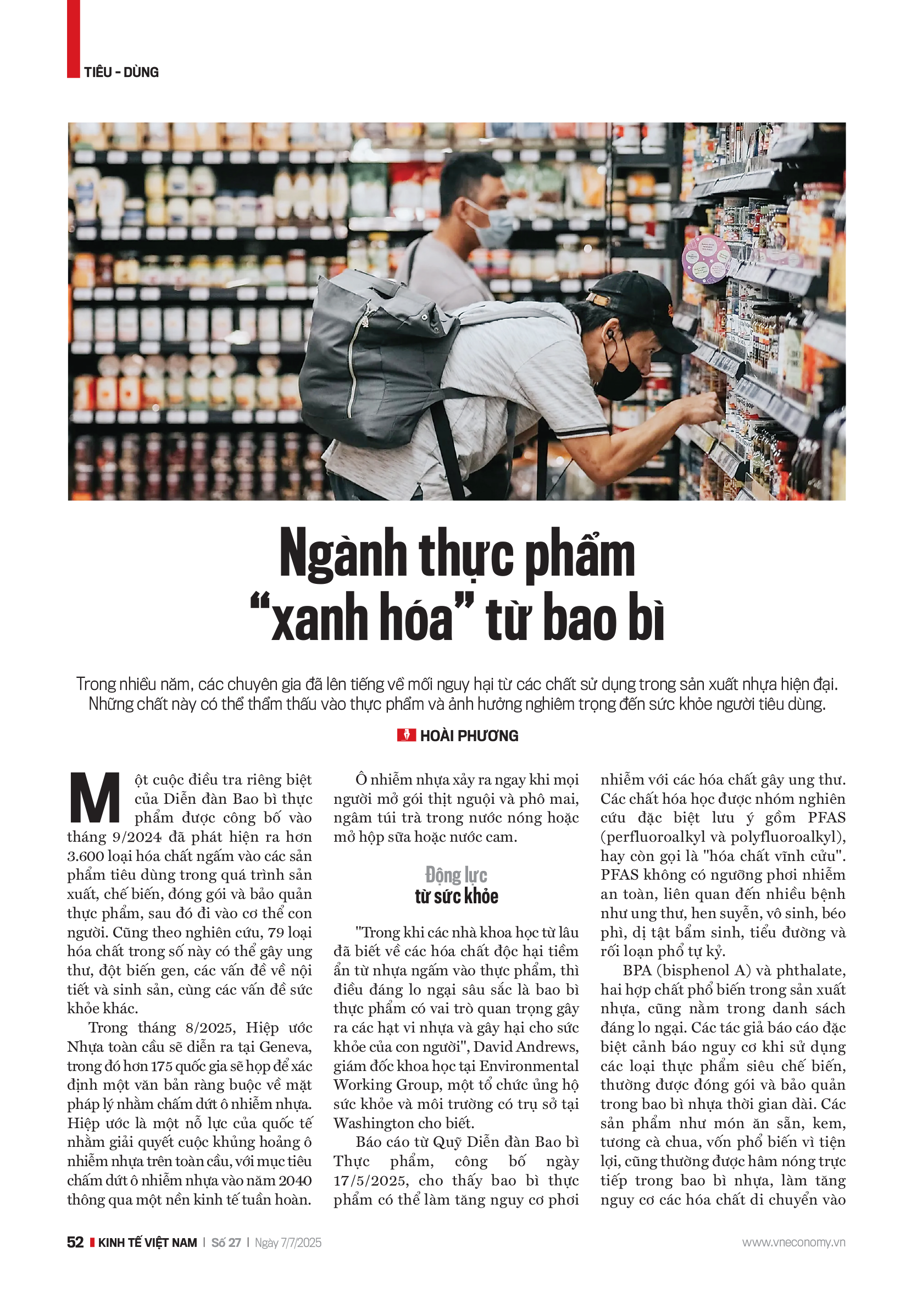 Ngành thực phẩm “xanh hóa” từ bao bì - Ảnh 2