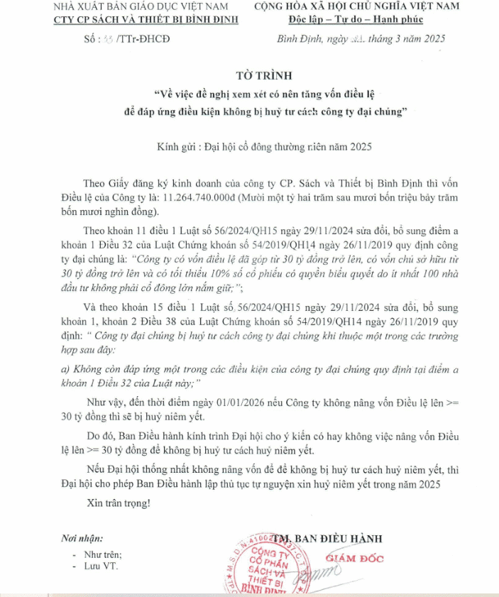 Không tăng vốn điều lệ, BDB xin hủy niêm yết - Ảnh 1