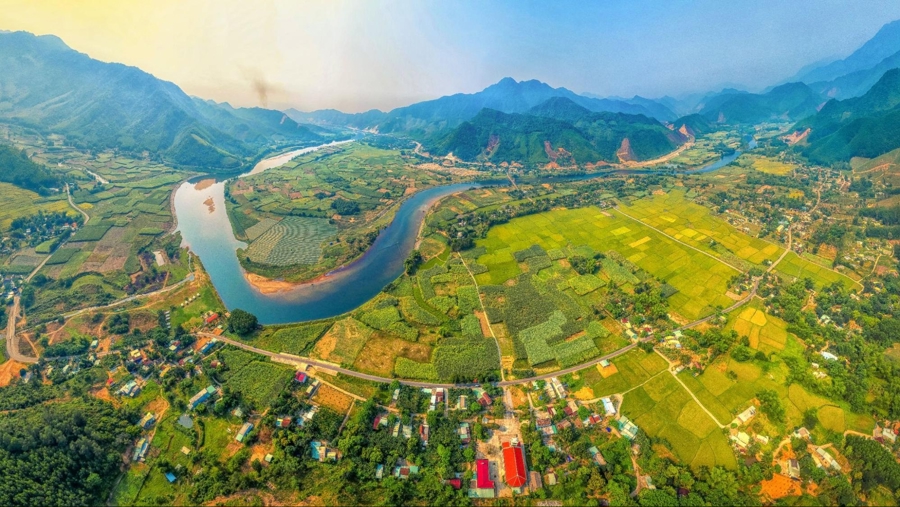 Thiên nhiên trữ tình tại Hòa Bắc.