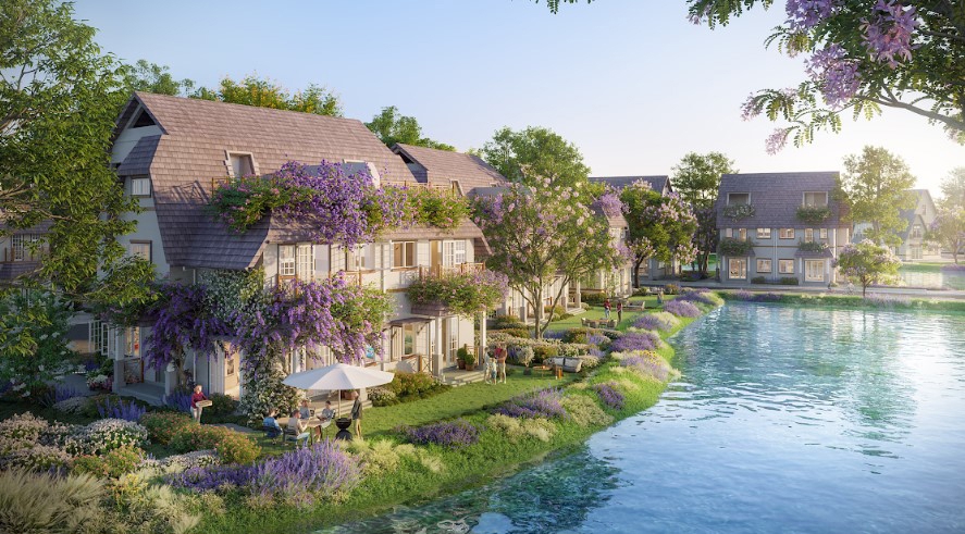 Sắc tím lavender tràn ngập khắp cụm đảo Violet.