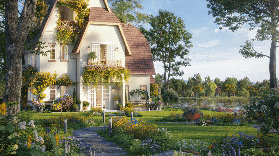 Biệt thự tại cụm đảo Diên Vỹ.