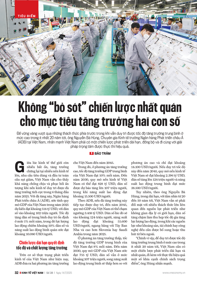 Không “bỏ sót” chiến lược nhất quán cho mục tiêu tăng trưởng hai con số - Ảnh 1