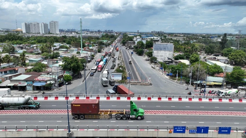 Nút giao thông Mỹ Thủy là công trình nút giao thông phức tạp và là một "điểm đen kẹt xe" của TP.HCM. Ảnh: Đào Trang