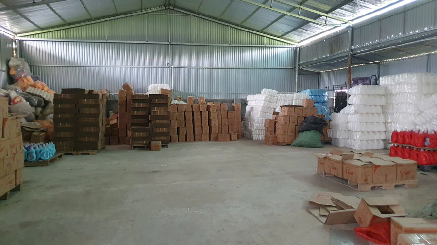 Kho chứa hàng của Công ty H.V.