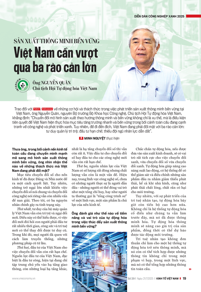Sản xuất thông minh bền vững: Việt Nam cần vượt qua ba rào cản lớn - Ảnh 11