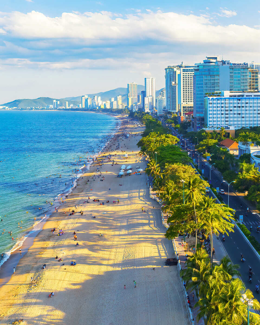 Bãi biển Nha Trang.