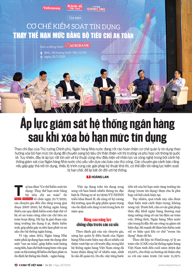 Áp lực giám sát hệ thống ngân hàng sau khi xóa bỏ hạn mức tín dụng - Ảnh 3