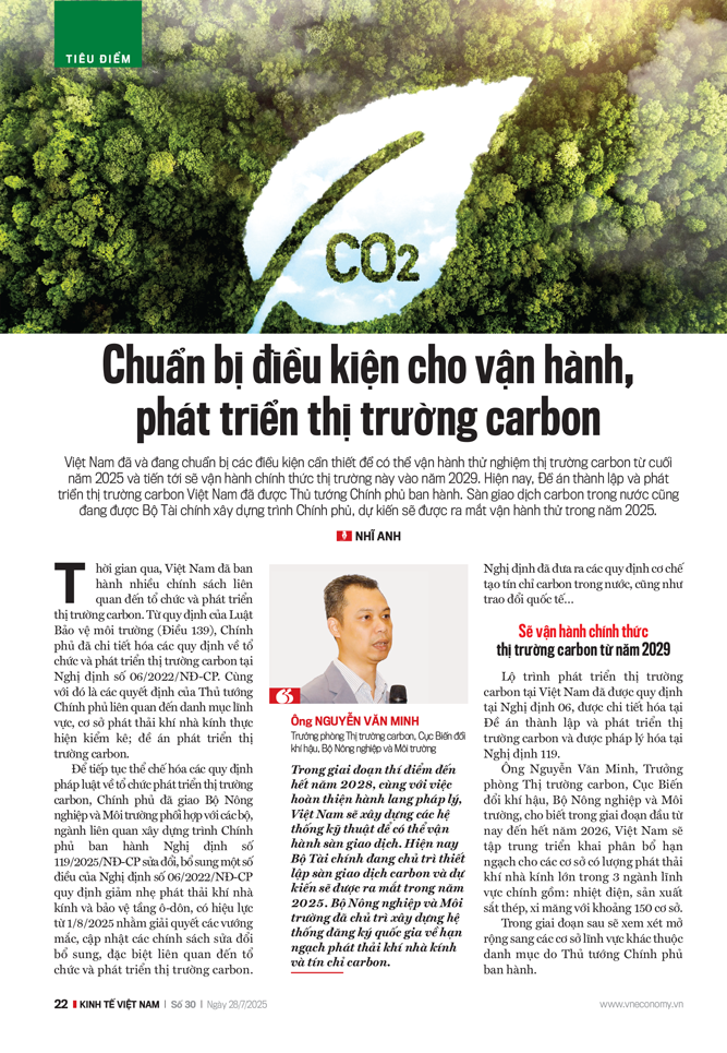 Chuẩn bị điều kiện cho vận hành, phát triển thị trường carbon - Ảnh 3