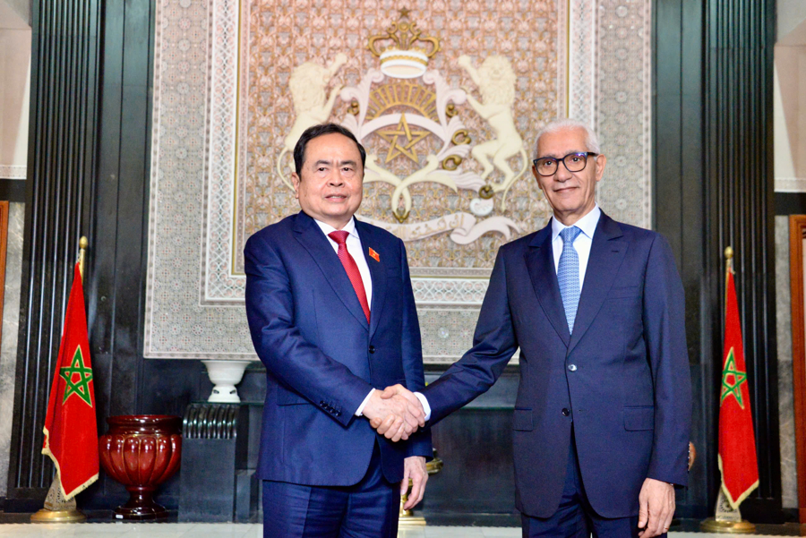 Chủ tịch Quốc hội Trần Thanh Mẫn hội đàm với lãnh đạo Nghị viện Morocco - Ảnh 1