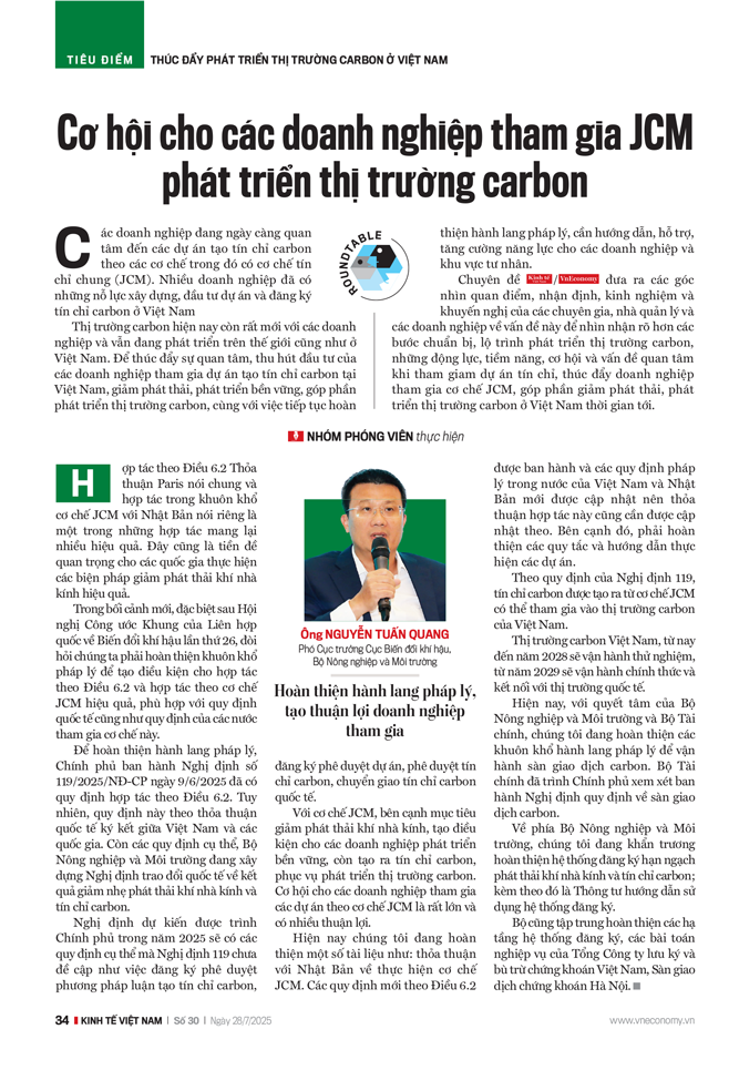Cơ hội cho các doanh nghiệp tham gia JCM phát triển thị trường carbon - Ảnh 11