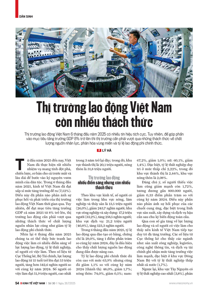 Thị trường lao động Việt Nam còn nhiều thách thức - Ảnh 1