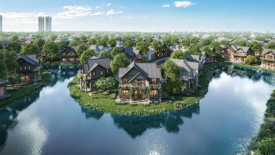 Một ốc đảo nằm cuối nhánh đảo.