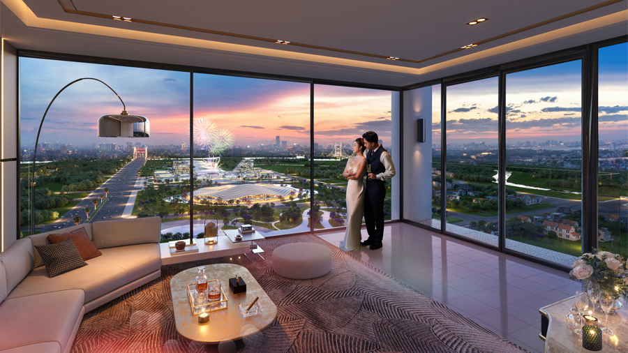 Vị tr&iacute; Hoang Huy New City tầm nh&igrave;n trực diện trung t&acirc;m H&agrave;nh ch&iacute;nh - Ch&iacute;nh trị Thuỷ Nguy&ecirc;n . Nguồn ảnh: Ho&agrave;ng Huy.