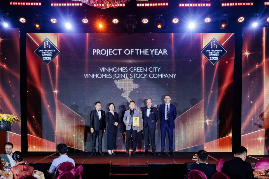 Vinhomes Green City chiến thắng với hạng mục quan trọng Project of The Year 2025.