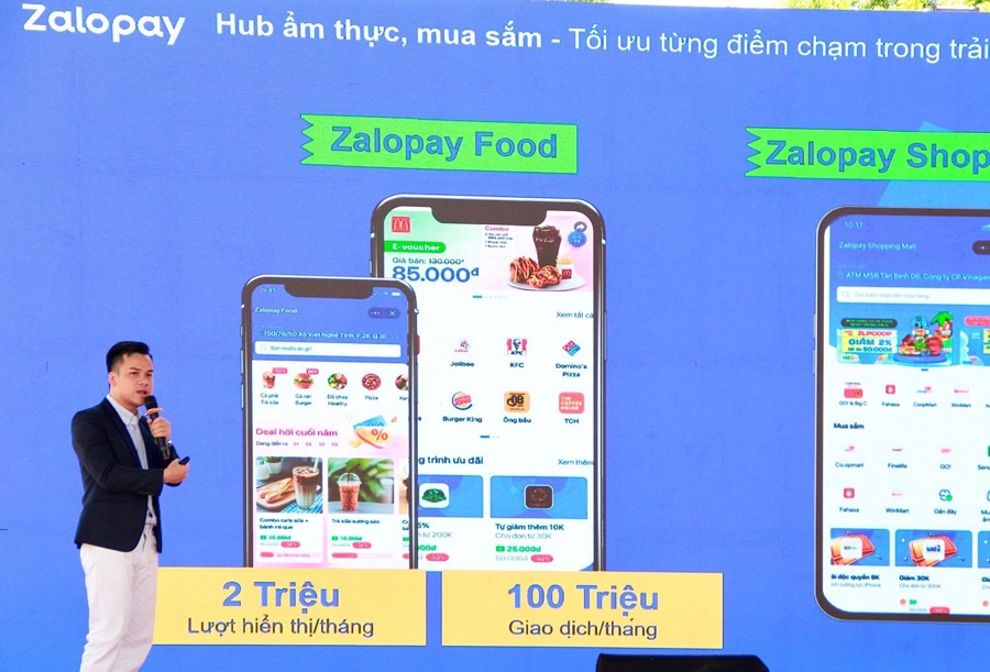 Cửa hàng số của tiểu thương hiển thị trực tiếp tới hàng chục triệu người dùng Zalopay, đặc biệt tại các chuyên mục có lượng truy cập cao trên ứng dụng như mua sắm, ẩm thực.